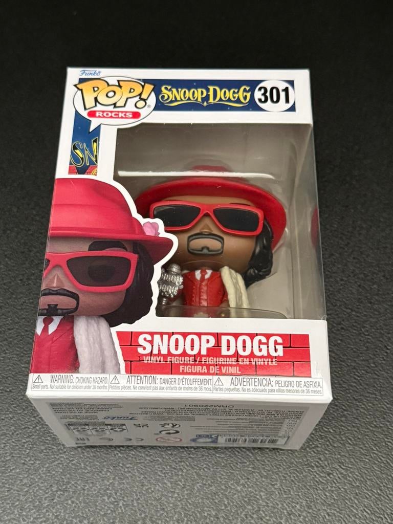 Snoop Dogg Funko Pop Rocks no. 301 NIEUW, Ophalen of Verzenden, Nieuw, Pop, Beeldje of Miniatuur