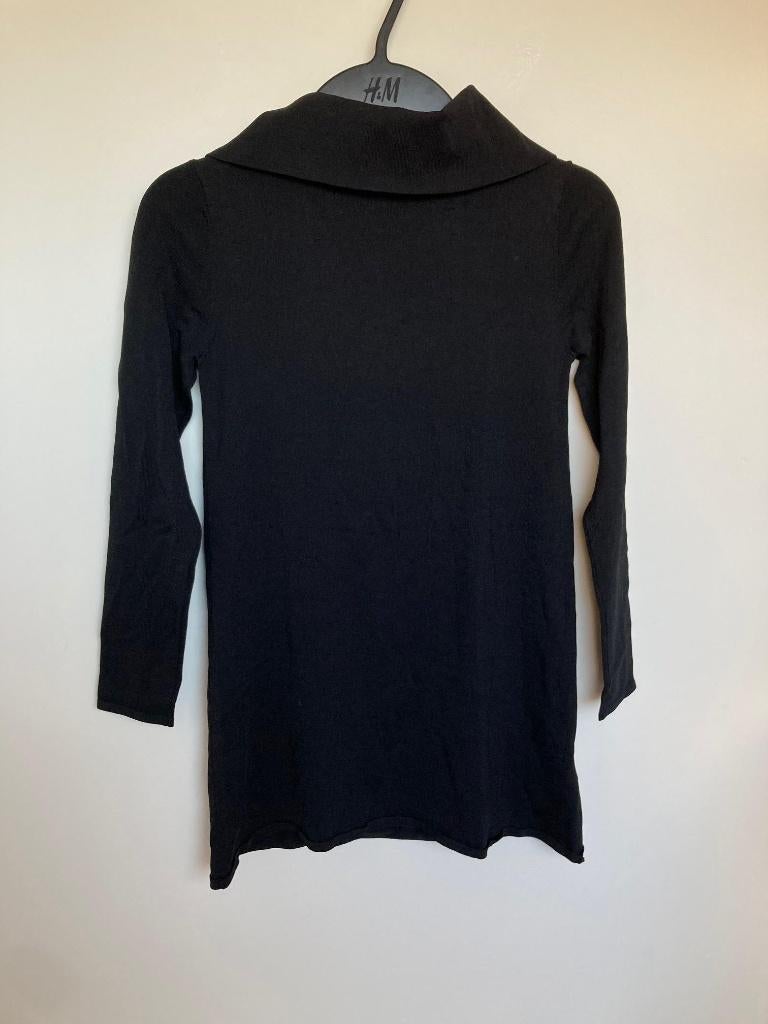 Alpha Studio trui zwart opstaande kraag fijngebreid IT 40/S, Maat 38/40 (M), FFW S.r.l., Zwart, Cs.alphastudio@the-ffw.com