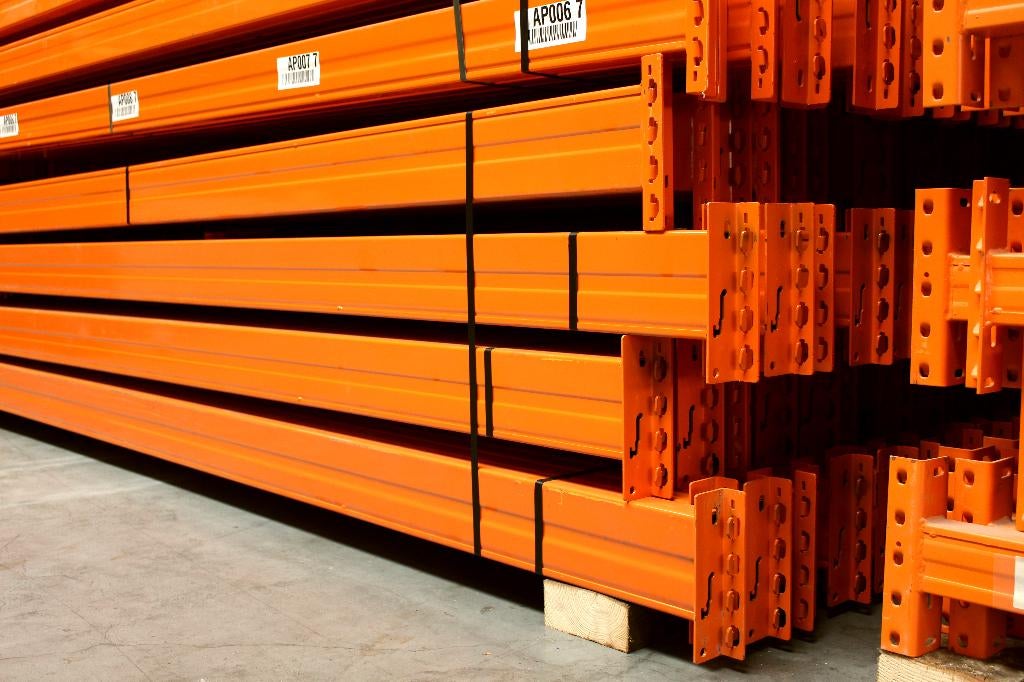 Stow Palletstelling Jukken Staanders en Liggers Stelling, Gebruikt, Stow, Info@bedrijfsinrichtingnederland.nl, Buitenvaart 2108C, Hoogeveen