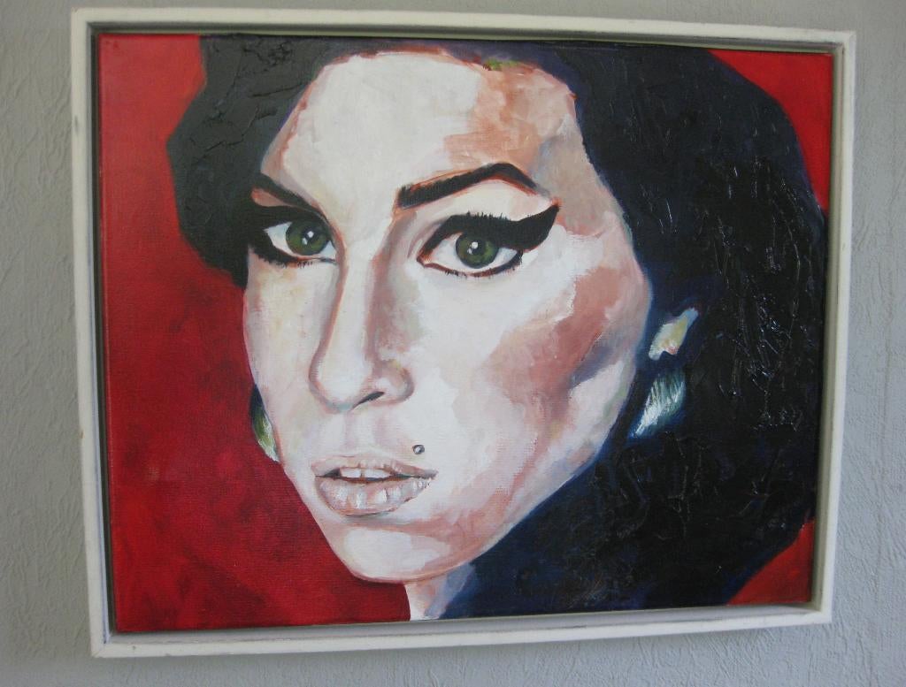 Olieverfschilderij Amy Winehouse, Verzenden