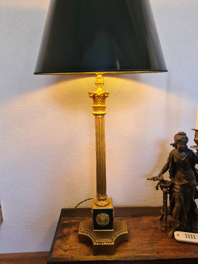 Grote Tafellamp Corintian 80 cm., Ophalen of Verzenden