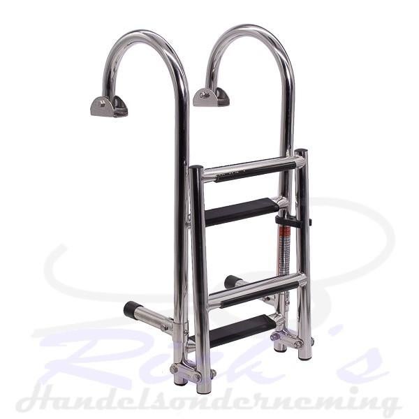 Zwemtrap RVS 316 – Dekmontage – opklapbaar 4 treden, Watersport en Boten, Accessoires en Onderhoud, Nieuw, Overige typen, Ophalen of Verzenden