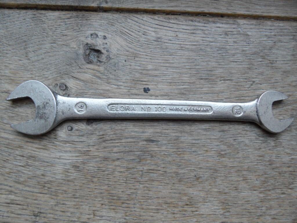 Elora No. 100 steeksleutel 12 14 20 22 24 27, Ophalen of Verzenden, Gebruikt