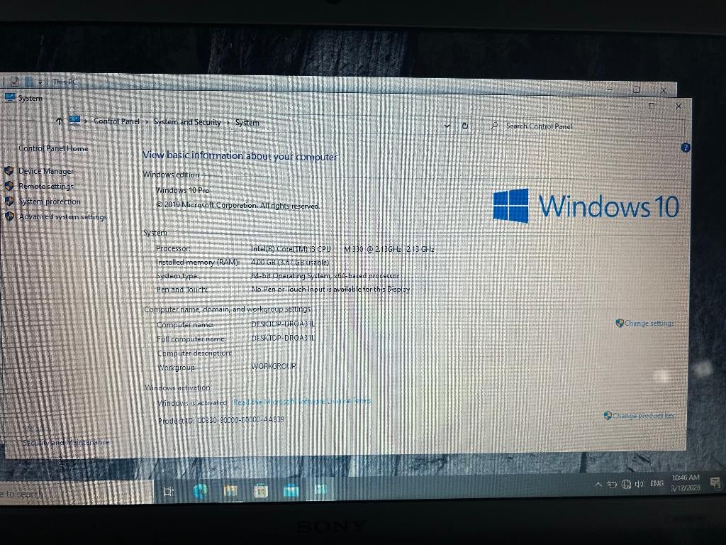 Sony Vaio laptop, Computers en Software, Ophalen, HDD, 2 tot 3 Ghz, 297 GB