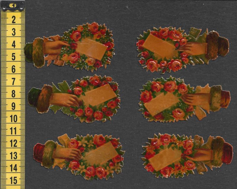 Handjes (6) - Vitello - antieke poezieplaatjes (764), Ophalen of Verzenden