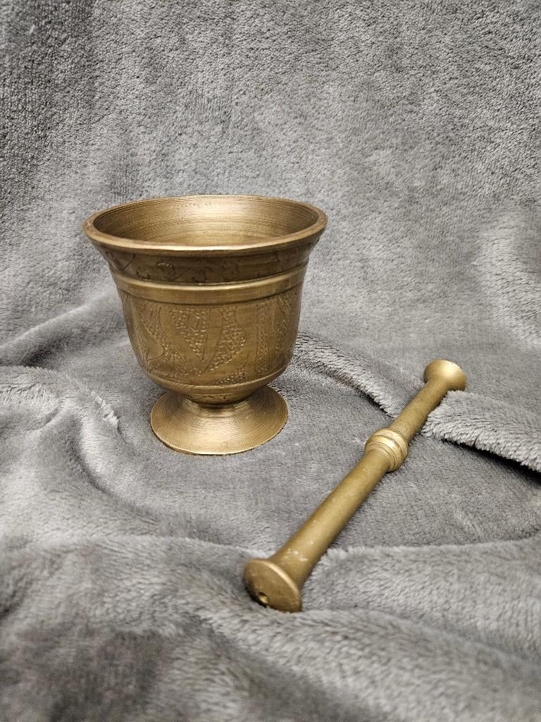 Oriëntal Vijzel met stamper, Ophalen of Verzenden, Gebruikt