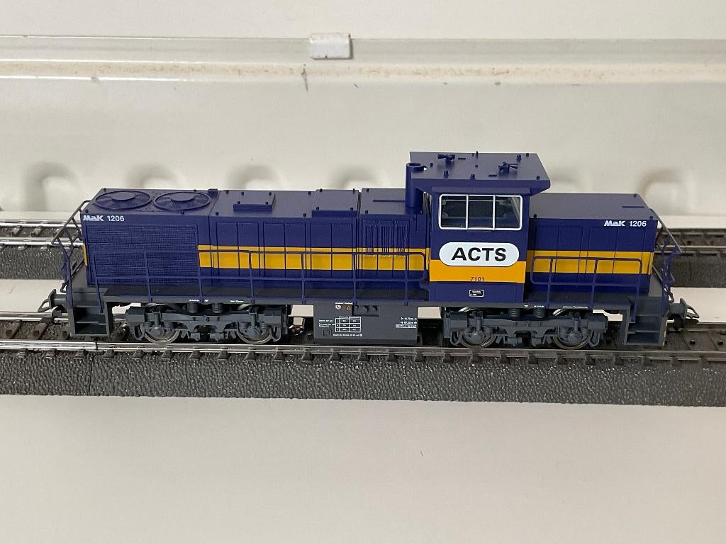 Marklin 37635 ACTS, Diesellocomotief Mak 1206, Hobby en Vrije tijd, Modeltreinen | H0, Zo goed als nieuw, Locomotief, Wisselstroom
