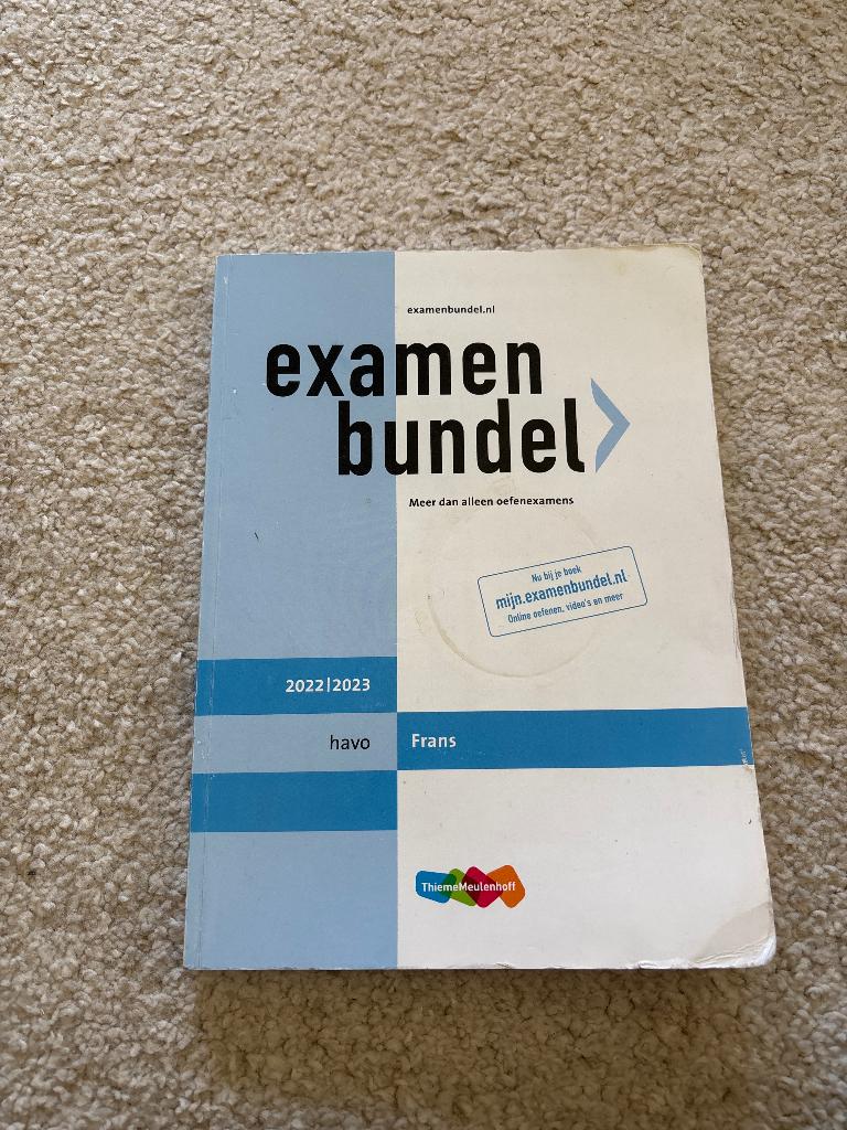 Examen bundel Frans Havo, Boeken, Ophalen, Zo goed als nieuw, HAVO, Frans