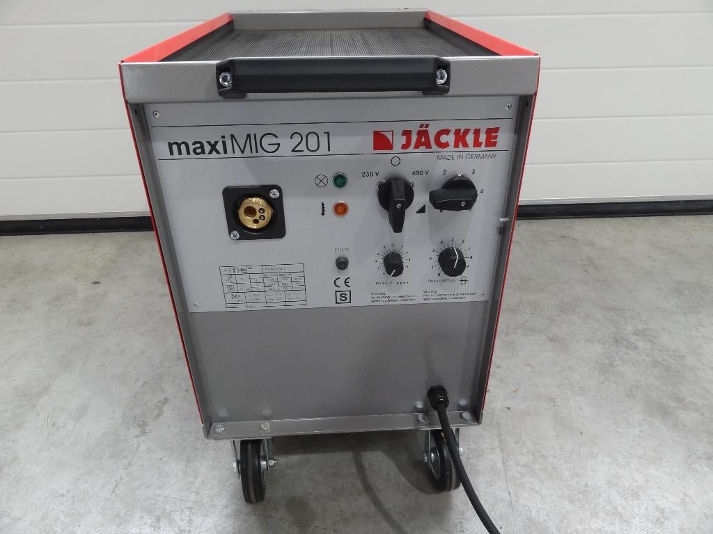 NIEUW Mig/Mag lasapparaat Jackle Maxi Mig 201 230/380 volt, Ophalen of Verzenden, Nieuw, 150 tot 250 ampère, Co2
