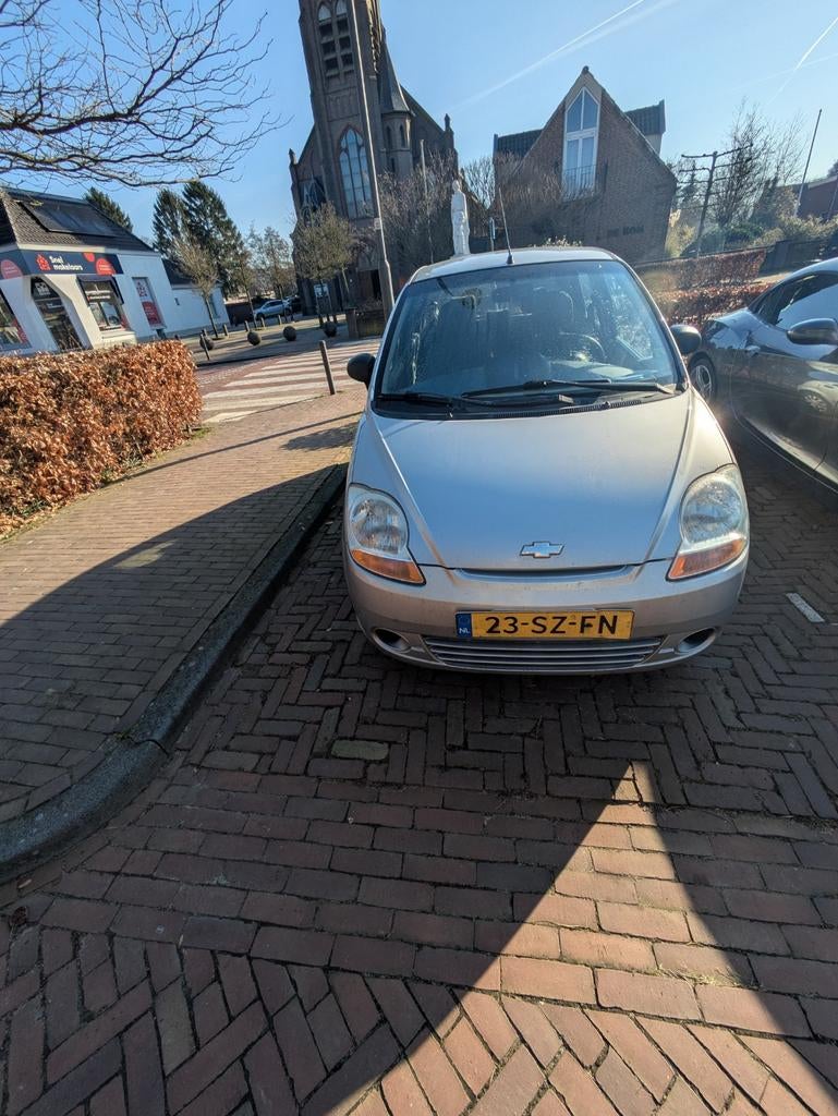 Chevrolet Matiz 0.8 2006 Grijs, Auto's, Voorwielaandrijving, Origineel Nederlands, 19 km/l, Particulier