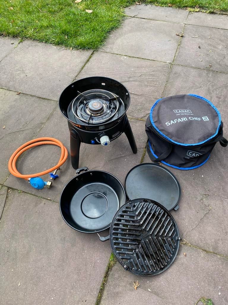 Cadac Safari Chef 2 gasbarbecue - Compleet en compact, Ophalen, Gebruikt