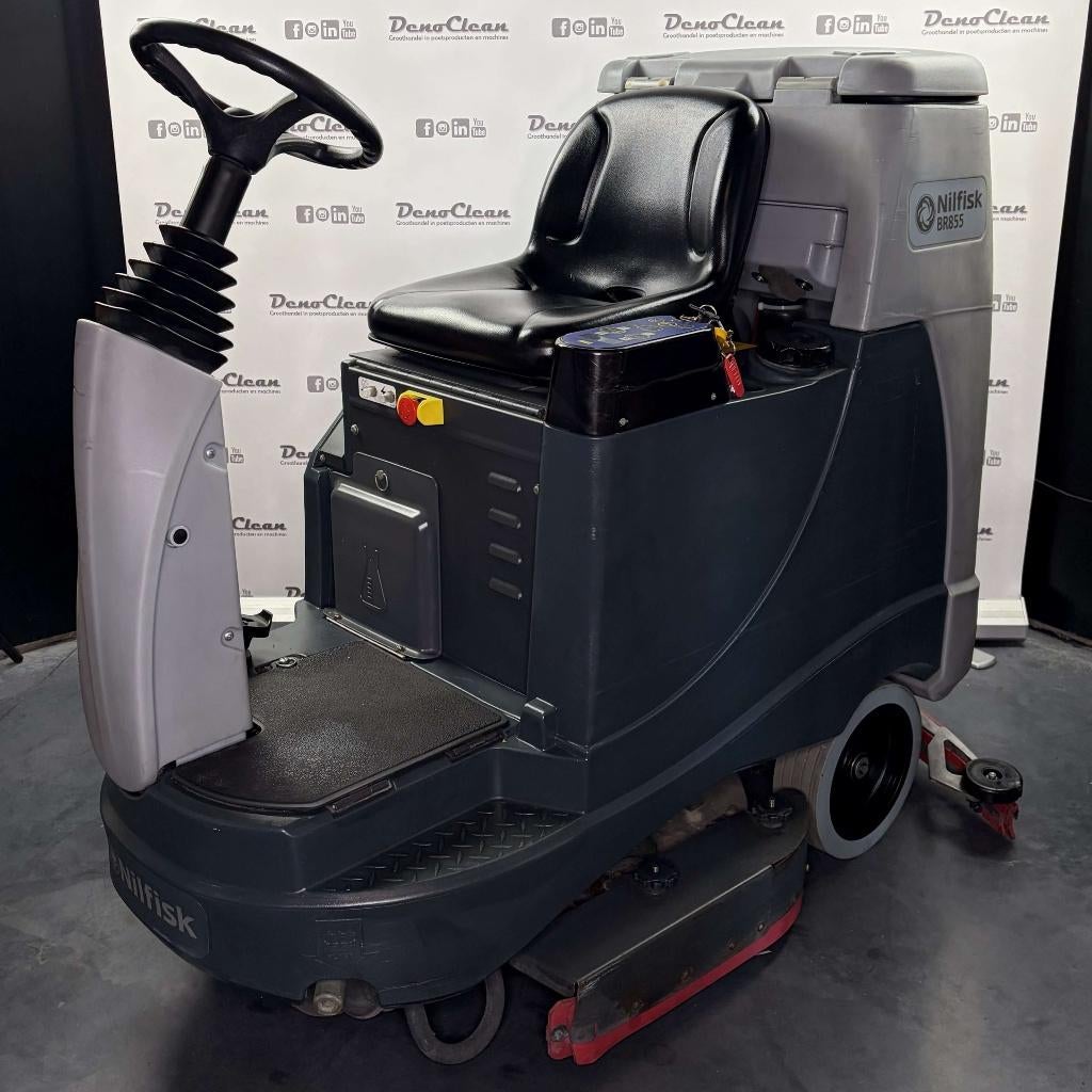Nilfisk BR855 Ecoflex opzitschrobmachine, Gebruikt, Schrobmachine, Nilfisk, Ophalen of Verzenden