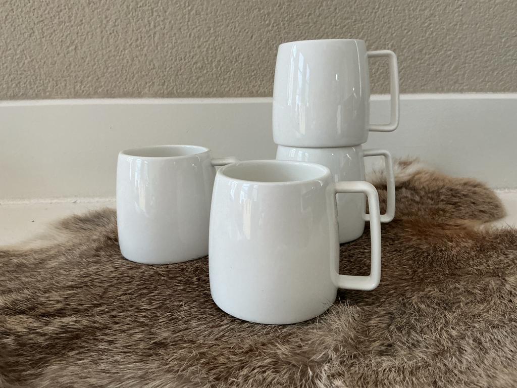 4x vintage Arcoroc koffiekop koffiemok, Ophalen