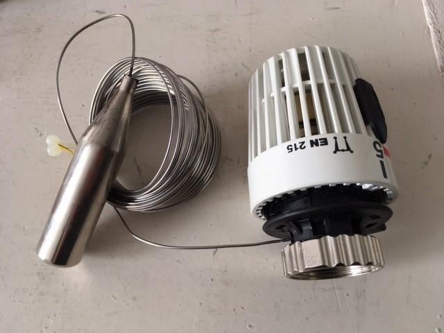 220. Heimeier Thermostaat met externe voeler, Ophalen of Verzenden, Nieuw, Wit, Handdoek