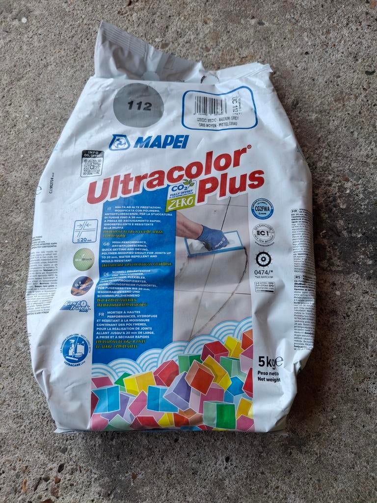 Mapei Ultracolor Plus voegmiddel 5kg, Overige typen, Nieuw, 10 m² of meer, Overige materialen
