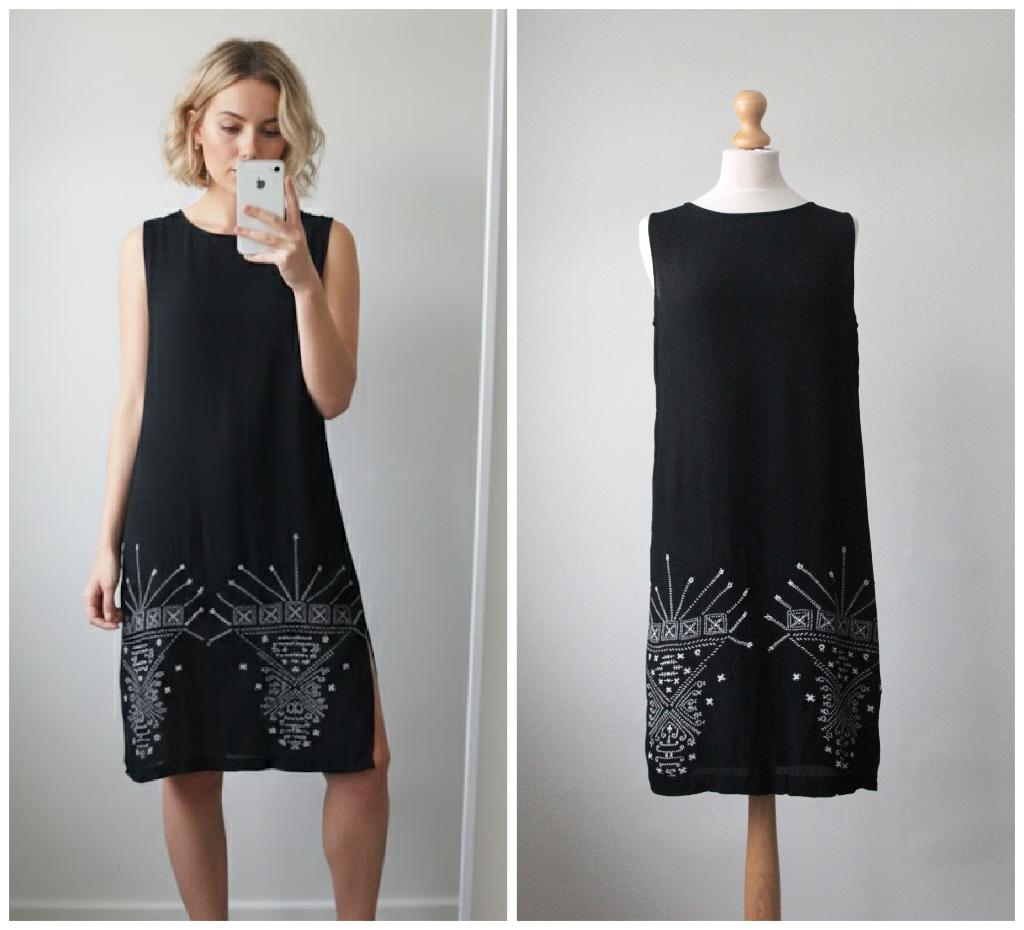 The Masai - leuke jurk / tuniek met split / zwart / maat M, Kleding | Dames, Jurken, Maat 38/40 (M), The Masai, Verzenden, Zwart