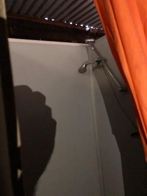 Was/douche/ afspoel cabine , tbv asbest , tuinwerk etc . dub, Ophalen, Gebruikt, Douche