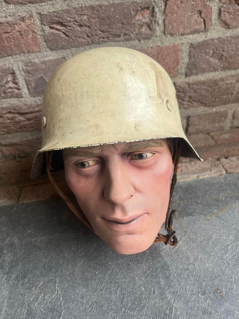 Duitse M42 helm, Ophalen of Verzenden, Duitsland, Helm of Baret