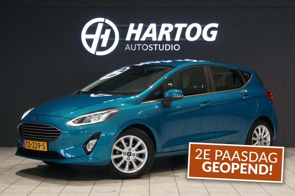 Ford Fiesta 1.0 EcoBoost Titanium + CAMERA / APPLE CARPLAY, Start-stop-systeem, Gebruikt, Euro 6, Blauw