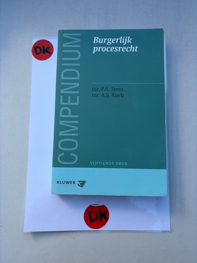 Compendium Burgerlijk procesrecht - Vijftiende druk, Boeken, Ophalen of Verzenden, Gamma, Zo goed als nieuw, WO