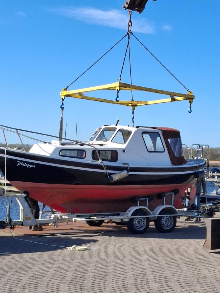 Spitsgatter (6,4), Watersport en Boten, Motorboten en Motorjachten, Ophalen, Diesel, Zo goed als nieuw, Polyester