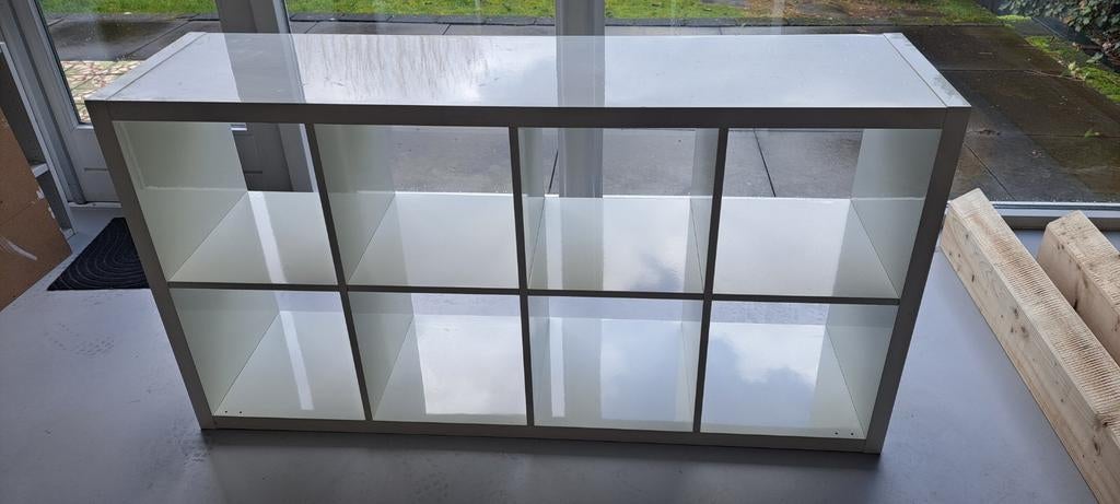 Ikea Kallax wit 8 vakken OPHALEN IN AMERSFOORT, Huis en Inrichting, Kasten | Boekenkasten, Ophalen, Gebruikt