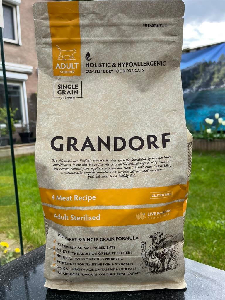 Grandorf Kattenvoer (2kg) - Adult Sterilised - Ongeopend, Ophalen, Nieuw