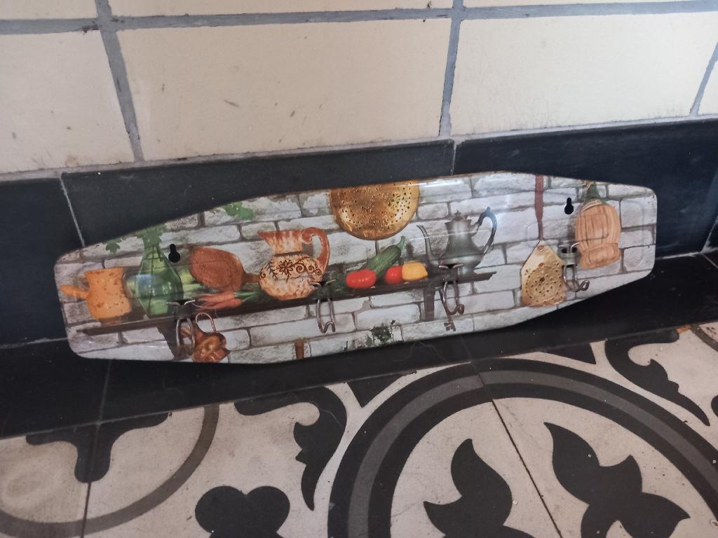 vintage keukenrekje, handdoek doekenrek, brocante Frankrijk, Ophalen of Verzenden
