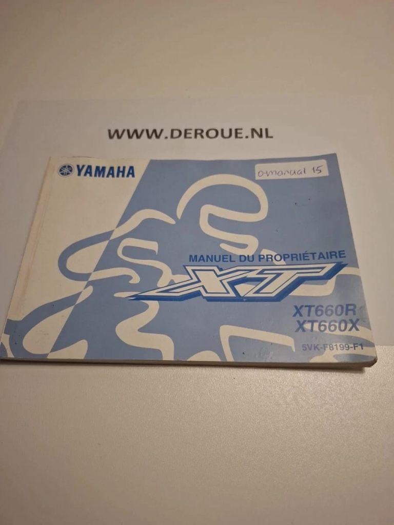 15 0WNERS MANUAL YAMAHA XT660 X&R 2007 USED, Ophalen of Verzenden, Yamaha