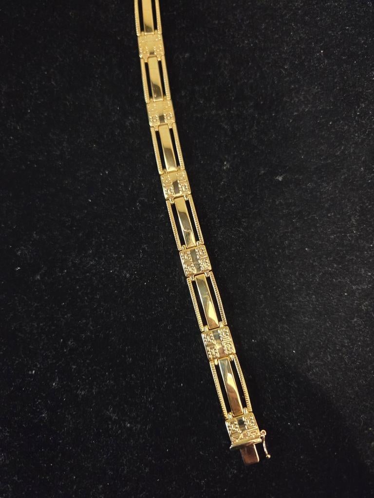 14 k gouden herenarmband 14,5 gram, Ophalen of Verzenden, Nieuw, Goud, Goud