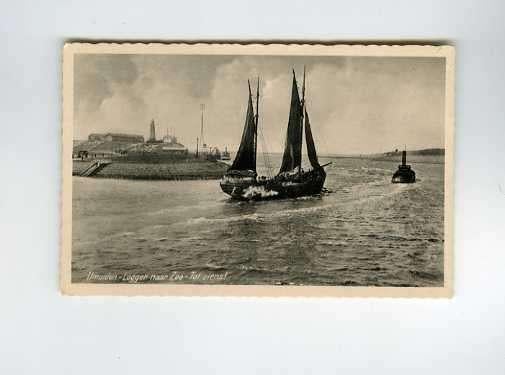 scheepvaart-foto/kaart-IJMUIDEN-visserij, Ophalen of Verzenden, 1940 tot 1960, Gelderland