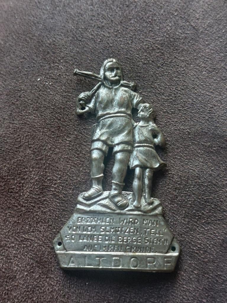 Wandelstok plaatje Willem Tell, Ophalen of Verzenden