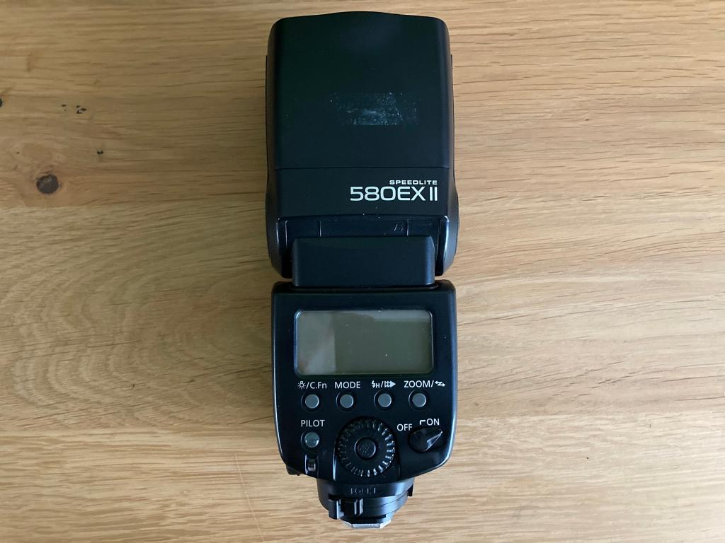 Canon speedlite 580EXII, Audio, Tv en Foto, Fotografie | Flitsers, Ophalen of Verzenden, Zo goed als nieuw, Canon, Kantelbaar