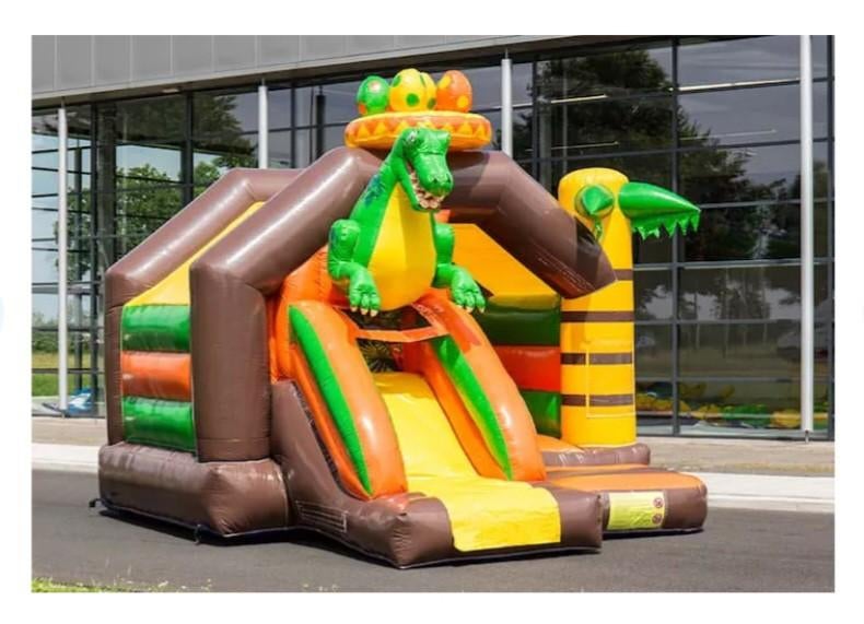 Te huur "dino" springkussen, Ophalen of Verzenden, Nieuw, Overige