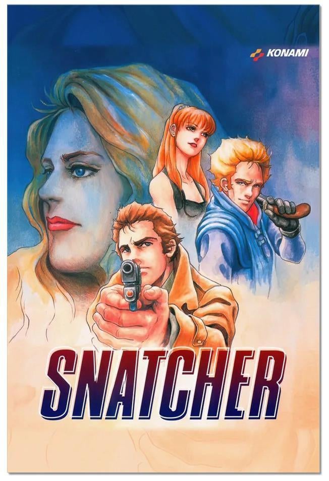 [Grote Retro Game Poster] SNATCHER msx saturn Konami, Verzamelen, Ophalen of Verzenden, Nieuw, A1 t/m A3, Film en Tv