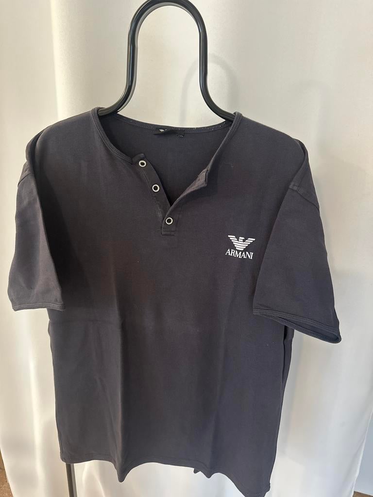 Mooi Armani T-shirt - Donkergrijs - Maat XXL, Ophalen of Verzenden, Gedragen, Overige maten, Grijs