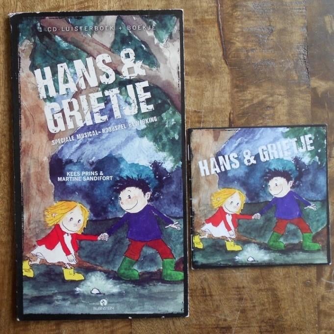 Luisterboek met 1 CD: Hans & Grietje + boekje, Ophalen of Verzenden, Cd
