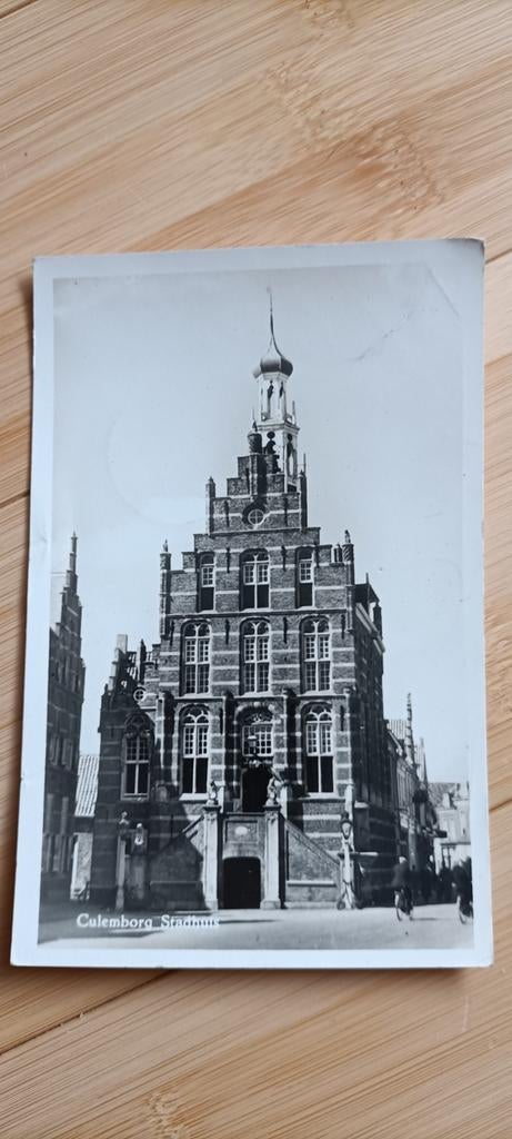 Culemborg Stadhuis 1954, Verzamelen, Ansichtkaarten | Nederland, Ophalen of Verzenden, 1940 tot 1960, Gelopen, Gelderland