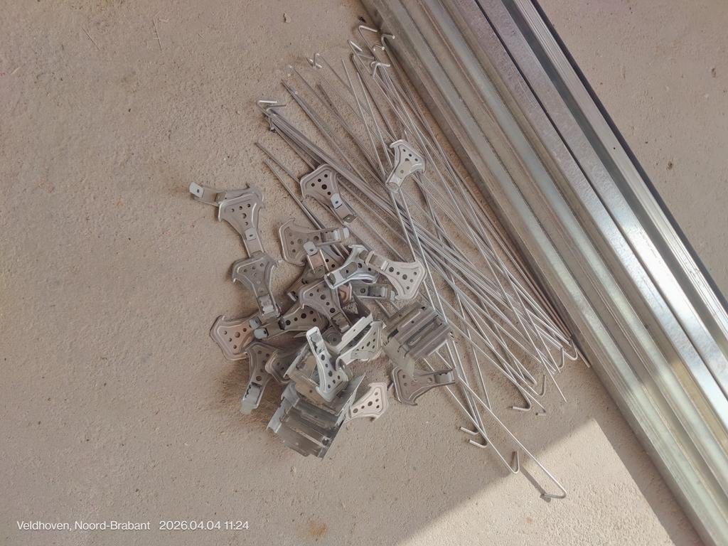 Metal stud Hornbach blauw U-profiel U27/30 met toebehoren, Ophalen, Gebruikt, IJzer