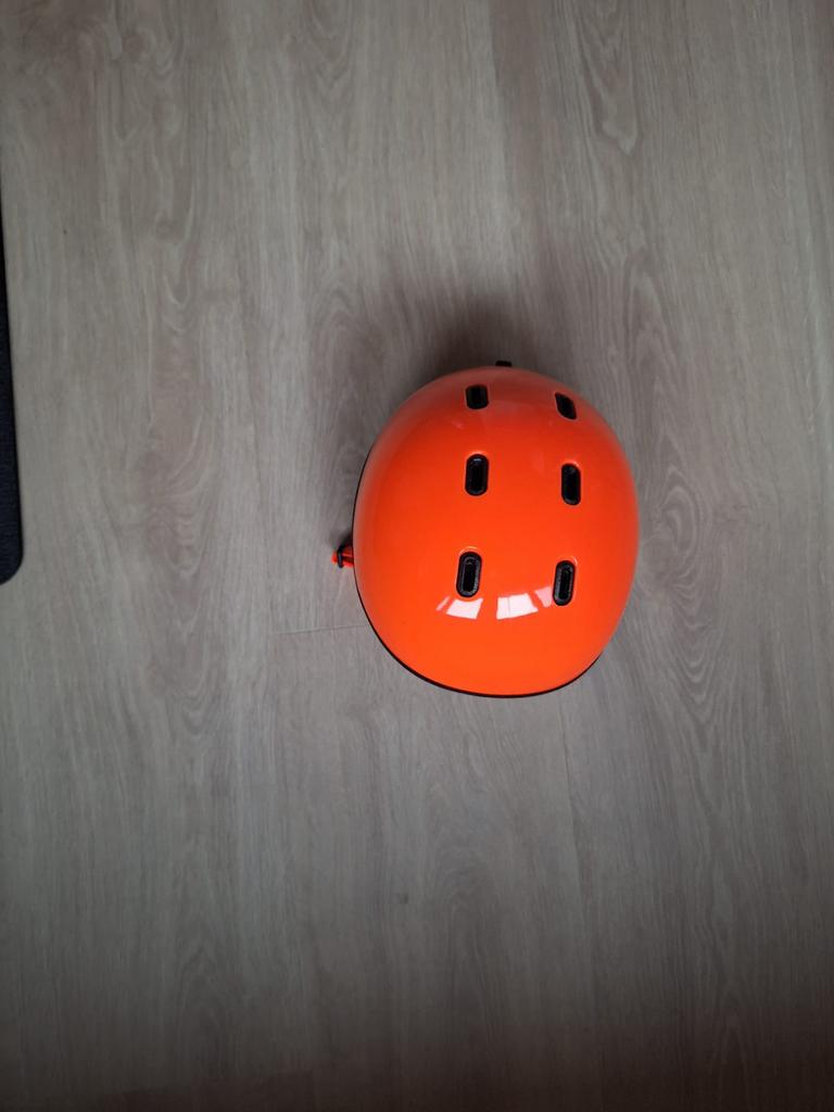 Oranje skihelm Decathlon HLT Lugik ORA XXS 44-49 cm, Overige typen, Zo goed als nieuw, Skiën, Ophalen