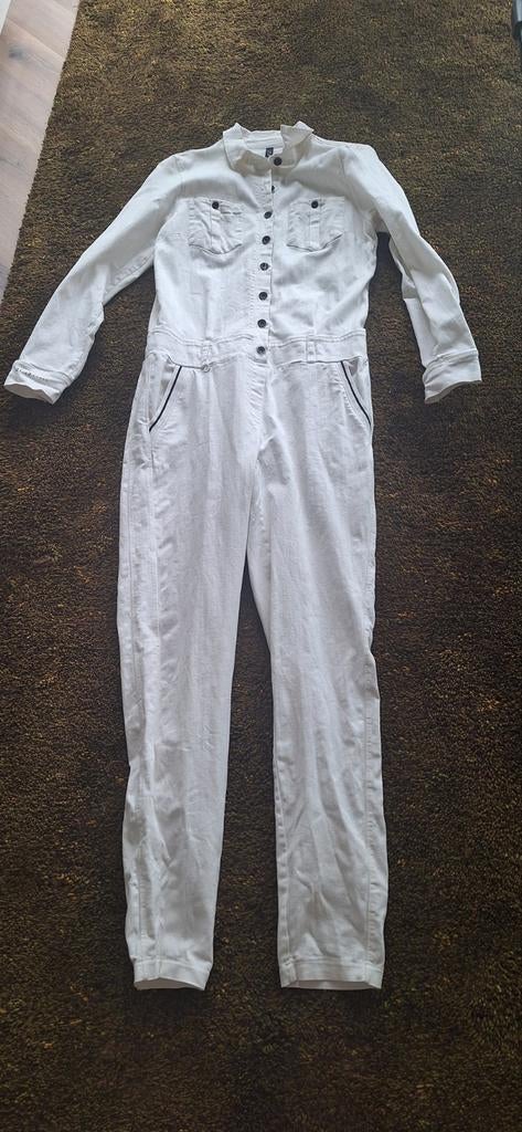 ZIP73 Jumpsuit Dames beige/wit - Maat M, Maat 38/40 (M), ZIP73, Wit, Ophalen of Verzenden