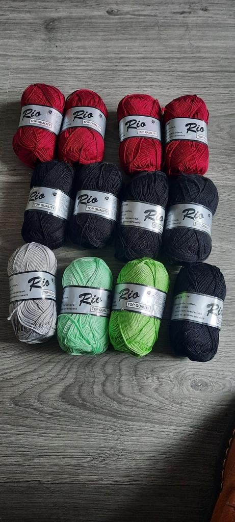 12 bollen rio katoen, Ophalen of Verzenden, Nieuw, Breien of Haken, Wol of Garen