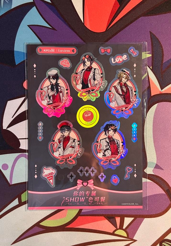Nijisanji EN luxiem x kfc stickersheet, Ophalen of Verzenden, Nieuw, Overige typen