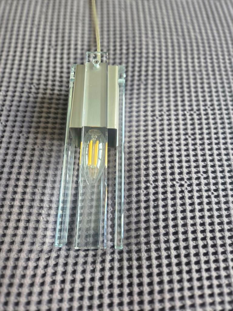 Hanglamp met 3 glazen lampen, Ophalen of Verzenden