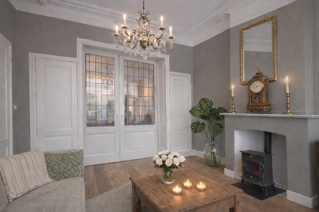 Ensuite kasten jaren 30 NIEUW. Ensuite deuren. Glas in lood, 120 cm of meer, Ophalen of Verzenden, 200 tot 215 cm, Glas