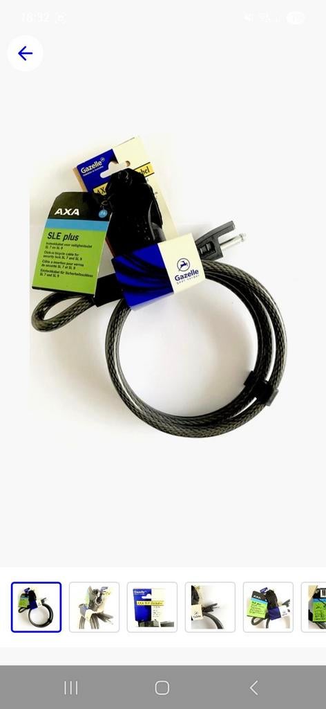 Slotkabel, Fietsen en Brommers, Fietsaccessoires | Fietssloten, Ophalen