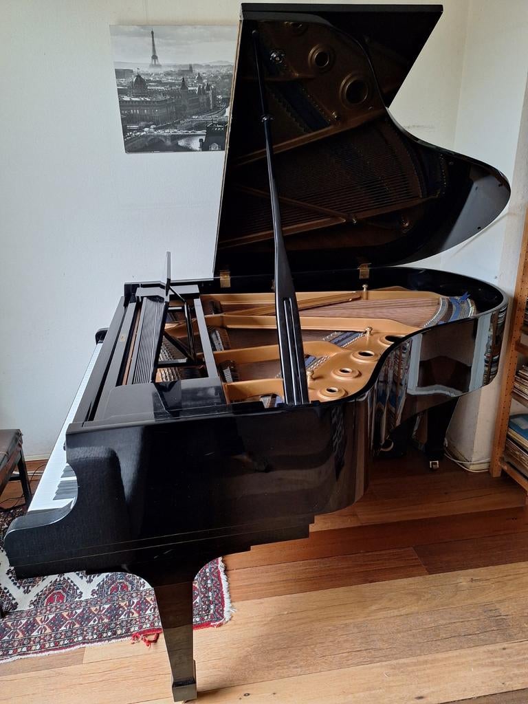 Mooie Kawai vleugel. KG-3C. 180 cm. 1980., Muziek en Instrumenten, Piano's, Ophalen of Verzenden, Gebruikt, Zwart, Vleugel
