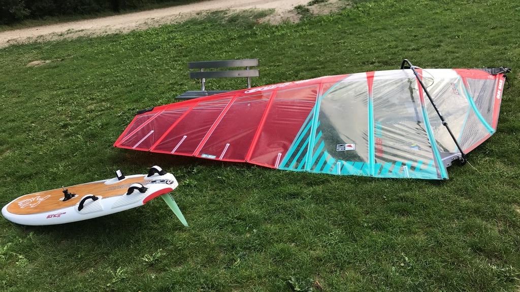Gun Sails GSR 8.6 Windsurf Zeil, Watersport en Boten, Windsurfen, Ophalen, 7 m² of meer, Zeil, Gebruikt