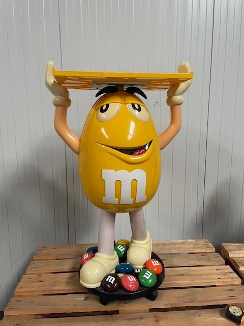 M&M - Plastic pop - Collectors item - Geel, Ophalen, Zo goed als nieuw