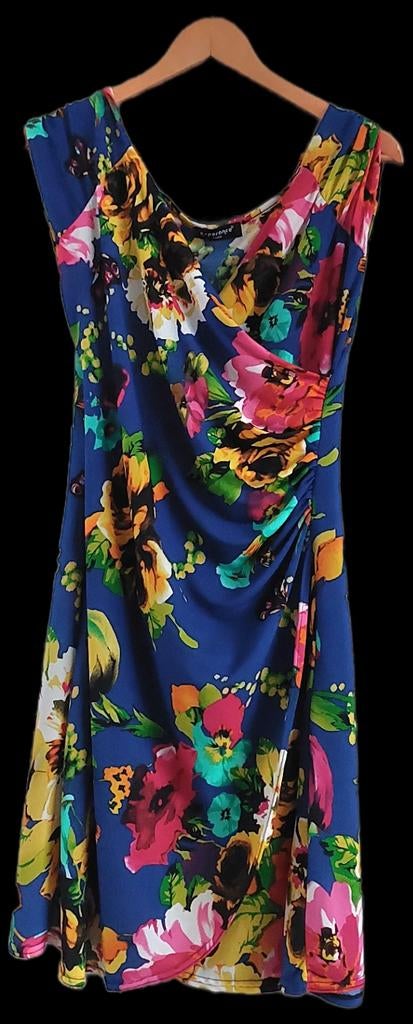 Kleurrijke bloemenjurk - Maat 36, Kleding | Dames, Blauw, Esperance, Ophalen of Verzenden, Zo goed als nieuw
